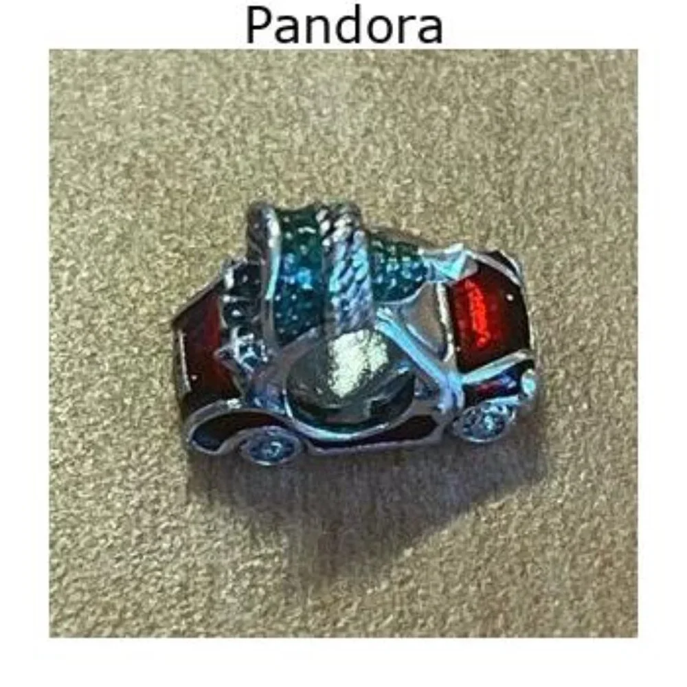 Authentic Pandora Festive Car & Christmas Tree Charm